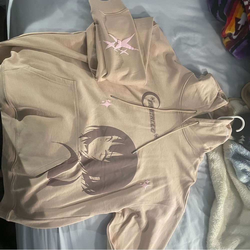 Y2K puff print hoodie